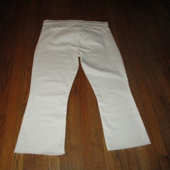 J CREW 9" Billie Demi Crop White Jeans NWT - Picture 2 of 9
